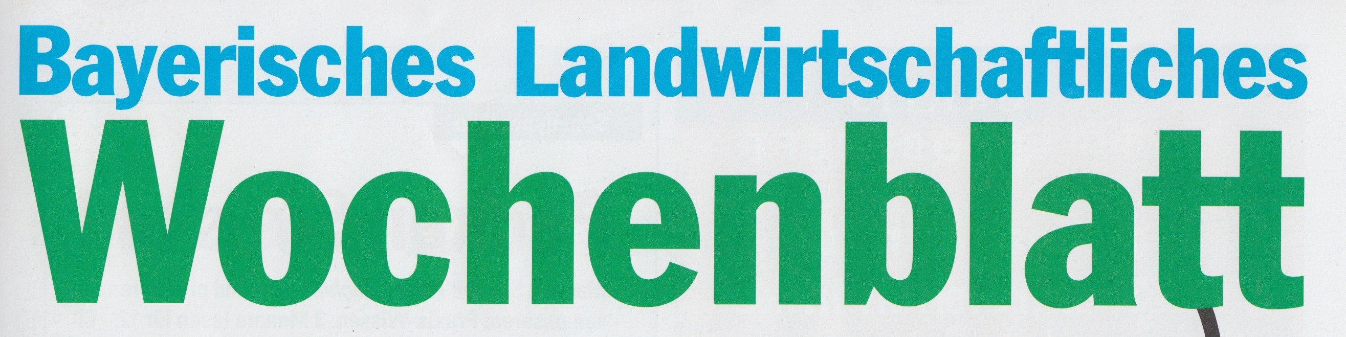 Bayerisches Landwirtschaftliches Wochenblatt